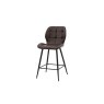 Gallery Direct Set of 2 Manford Leather Bar Stools in Brown Gallery Direct Set of 2 Manford Leather Bar Stools in Brown