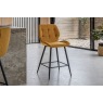 Gallery Direct Set of 2 Manford Fabric Bar Stools in Saffron Gallery Direct Set of 2 Manford Fabric Bar Stools in Saffron