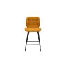 Gallery Direct Set of 2 Manford Fabric Bar Stools in Saffron Gallery Direct Set of 2 Manford Fabric Bar Stools in Saffron
