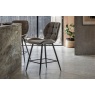 Gallery Direct Set of 2 Manford Fabric Bar Stools in Light Grey