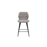 Gallery Direct Set of 2 Manford Fabric Bar Stools in Light Grey Gallery Direct Set of 2 Manford Fabric Bar Stools in Light Grey
