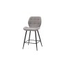 Gallery Direct Set of 2 Manford Fabric Bar Stools in Light Grey Gallery Direct Set of 2 Manford Fabric Bar Stools in Light Grey