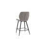 Gallery Direct Set of 2 Manford Fabric Bar Stools in Light Grey Gallery Direct Set of 2 Manford Fabric Bar Stools in Light Grey