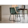 Gallery Direct Set of 2 Hawking Dining Chairs in Green PU Leather Gallery Direct Set of 2 Hawking Dining Chairs in Green PU Leather