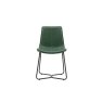 Gallery Direct Set of 2 Hawking Dining Chairs in Green PU Leather Gallery Direct Set of 2 Hawking Dining Chairs in Green PU Leather