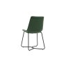 Gallery Direct Set of 2 Hawking Dining Chairs in Green PU Leather Gallery Direct Set of 2 Hawking Dining Chairs in Green PU Leather