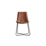 Gallery Direct Set of 2 Hawking Dining Chairs in Brown PU Leather