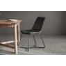 Gallery Direct Set of 2 Hawking Dining Chairs in Charcoal PU Leather Gallery Direct Set of 2 Hawking Dining Chairs in Charcoal PU Leather