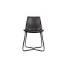 Gallery Direct Set of 2 Hawking Dining Chairs in Charcoal PU Leather