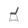 Gallery Direct Set of 2 Hawking Dining Chairs in Charcoal PU Leather Gallery Direct Set of 2 Hawking Dining Chairs in Charcoal PU Leather