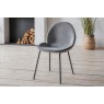 Gallery Direct Set of 2 Flanagan Dining Chairs in Light Grey Velvet Gallery Direct Set of 2 Flanagan Dining Chairs in Light Grey Velvet