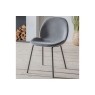 Gallery Direct Set of 2 Flanagan Dining Chairs in Light Grey Velvet