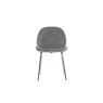 Gallery Direct Set of 2 Flanagan Dining Chairs in Light Grey Velvet