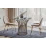 Gallery Direct Set of 2 Flanagan Dining Chairs in Oatmeal Velvet Gallery Direct Set of 2 Flanagan Dining Chairs in Oatmeal Velvet