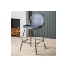 Gallery Direct Set of 2 Flanagan Bar Stools in Grey Velvet