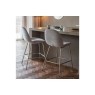 Gallery Direct Set of 2 Flanagan Bar Stools in Dark Grey Velvet
