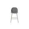 Gallery Direct Set of 2 Flanagan Bar Stools in Dark Grey Velvet Gallery Direct Set of 2 Flanagan Bar Stools in Dark Grey Velvet