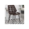 Gallery Direct Set of 2 Manford Leather Dining Chairs in Brown