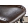 Gallery Direct Set of 2 Manford Leather Dining Chairs in Brown Gallery Direct Set of 2 Manford Leather Dining Chairs in Brown