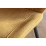 Gallery Direct Set of 2 Manford Fabric Dining Chairs in Saffron Gallery Direct Set of 2 Manford Fabric Dining Chairs in Saffron