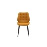 Gallery Direct Set of 2 Manford Fabric Dining Chairs in Saffron Gallery Direct Set of 2 Manford Fabric Dining Chairs in Saffron