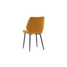 Gallery Direct Set of 2 Manford Fabric Dining Chairs in Saffron Gallery Direct Set of 2 Manford Fabric Dining Chairs in Saffron