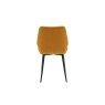 Gallery Direct Set of 2 Manford Fabric Dining Chairs in Saffron Gallery Direct Set of 2 Manford Fabric Dining Chairs in Saffron