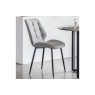 Gallery Direct Set of 2 Manford Fabric Dining Chairs in Light Grey