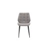 Gallery Direct Set of 2 Manford Fabric Dining Chairs in Light Grey Gallery Direct Set of 2 Manford Fabric Dining Chairs in Light Grey