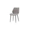 Gallery Direct Set of 2 Manford Fabric Dining Chairs in Light Grey Gallery Direct Set of 2 Manford Fabric Dining Chairs in Light Grey