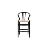 Gallery Direct Set of 2 Whitney Black Elm Wishbone Back Bar Stools with Woven Seat Gallery Direct Set of 2 Whitney Black Elm Wishbone Back Bar Stools with Woven Seat