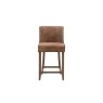 Gallery Direct Set of 2 Tarnby Bar Stools in Tan Brown Leather Gallery Direct Set of 2 Tarnby Bar Stools in Tan Brown Leather