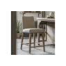 Gallery Direct Set of 2 Rex Fabric Bar Stools in Cement Grey Linen Gallery Direct Set of 2 Rex Fabric Bar Stools in Cement Grey Linen