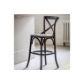 Gallery Direct Set of 2 Cafe Black Oak Bar Stools with Rattan Seat Gallery Direct Set of 2 Cafe Black Oak Bar Stools with Rattan Seat