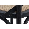 Gallery Direct Set of 2 Cafe Black Oak Bar Stools with Rattan Seat Gallery Direct Set of 2 Cafe Black Oak Bar Stools with Rattan Seat