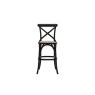 Gallery Direct Set of 2 Cafe Black Oak Bar Stools with Rattan Seat Gallery Direct Set of 2 Cafe Black Oak Bar Stools with Rattan Seat