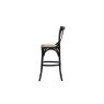 Gallery Direct Set of 2 Cafe Black Oak Bar Stools with Rattan Seat Gallery Direct Set of 2 Cafe Black Oak Bar Stools with Rattan Seat