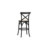 Gallery Direct Set of 2 Cafe Black Oak Bar Stools with Rattan Seat Gallery Direct Set of 2 Cafe Black Oak Bar Stools with Rattan Seat
