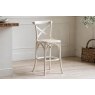 Gallery Direct Set of 2 Cafe White Oak Bar Stools with Rattan Seat Gallery Direct Set of 2 Cafe White Oak Bar Stools with Rattan Seat