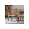 Gallery Direct Set of 2 Whitney Natural Elm Wishbone Back Dining Chairs with Woven Seat Gallery Direct Set of 2 Whitney Natural Elm Wishbone Back Dining Chairs with Woven Seat