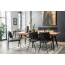 Franklin Reclaimed Wood 160-200cm Extending Dining Table Set & 4 Jack Black Dining Chairs Franklin Reclaimed Wood 160-200cm Extending Dining Table Set & 4 Jack Black Dining Chairs