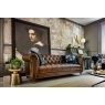 Buckingham Leather Chesterfield 3.5 Seater Sofa in Vintage Cognac