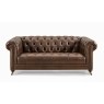 Buckingham Leather Chesterfield 3 Seater Sofa in Vintage Cognac Buckingham Leather Chesterfield 3 Seater Sofa in Vintage Cognac