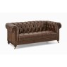 Buckingham Leather Chesterfield 3 Seater Sofa in Vintage Cognac Buckingham Leather Chesterfield 3 Seater Sofa in Vintage Cognac