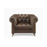 Buckingham Leather Chesterfield Club Chair in Vintage Cognac Buckingham Leather Chesterfield Club Chair in Vintage Cognac