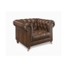 Buckingham Leather Chesterfield Club Chair in Vintage Cognac Buckingham Leather Chesterfield Club Chair in Vintage Cognac