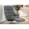 Hudson Swivel Recliner Chair and Stool Hudson Swivel Recliner Chair and Stool