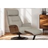 Reya Swivel Recliner Chair and Stool Reya Swivel Recliner Chair and Stool