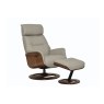Reya Swivel Recliner Chair and Stool Reya Swivel Recliner Chair and Stool