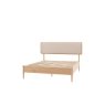 Gallery Direct Hatfield Natural Oak Bed Frame with Upholstered Headboard Gallery Direct Hatfield Natural Oak Bed Frame with Upholstered Headboard